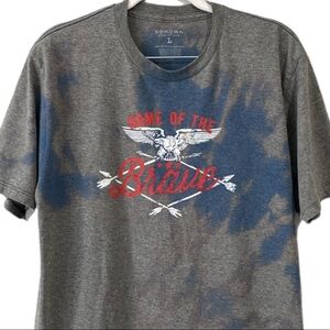 Home of the Brave garment dyed graphic eagle tee